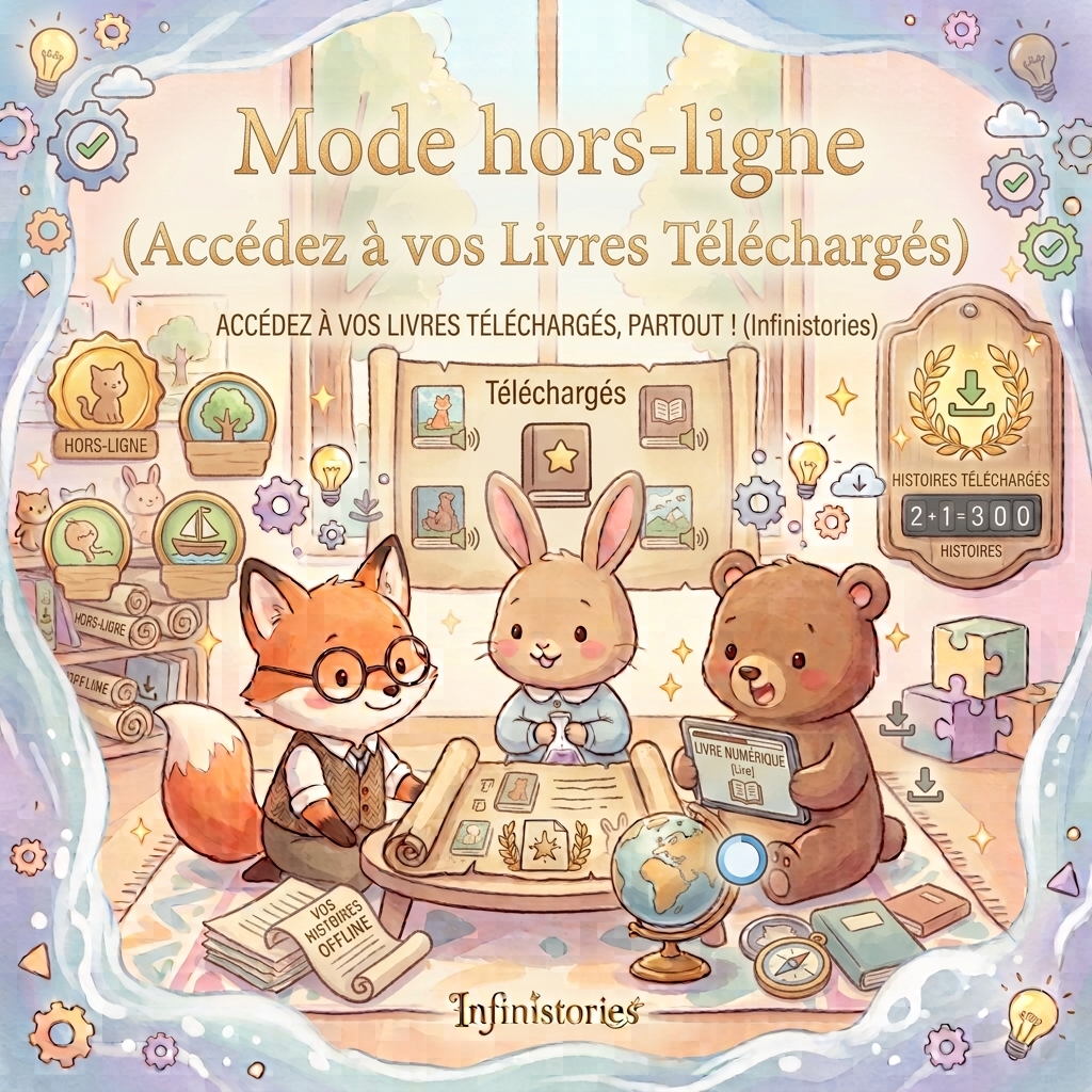 Lecture d'histoires Infinistories hors connexion